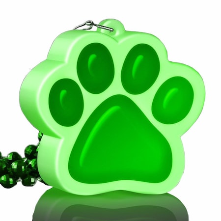 Endgame Light Up Green Paw Print Charm Necklace EN1523997